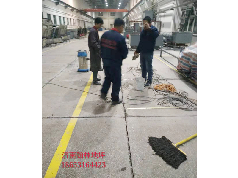 济南铁路局维修车间旧水磨石西卡固化剂地坪改造项目顺利开工